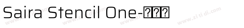 Saira Stencil One字体转换